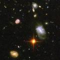 Close-Up of Galaxies from the Hubble Ultra Deep Field Image
