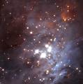 Behind the Gas and Dust of Orion's Trapezium Cluster