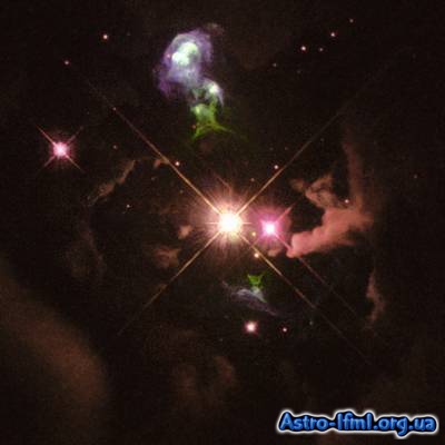 Herbig Haro 32 - Jets of Material Ejected From a Young Star
