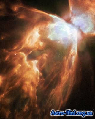 A Dying Star Shrouded by a Blanket of Hailstones Forms the Bug Nebula